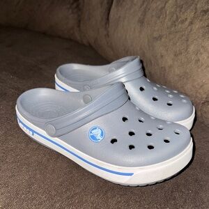CROCS Kids Gray and White Water Shoes